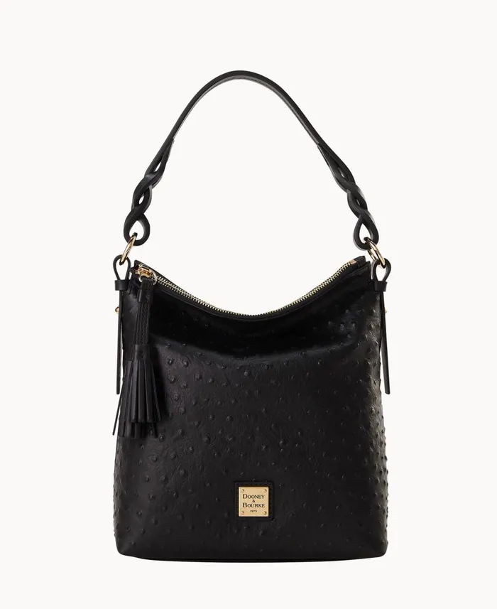 Dooney and Bourke Shoulder Bags Ostrich Randy Black 8211 WomenMen