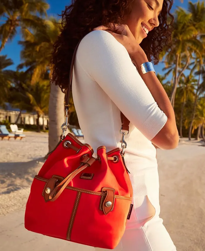Dooney and Bourke Shoulder Bags Wayfarer Drawstring Red 8211 WomenMen
