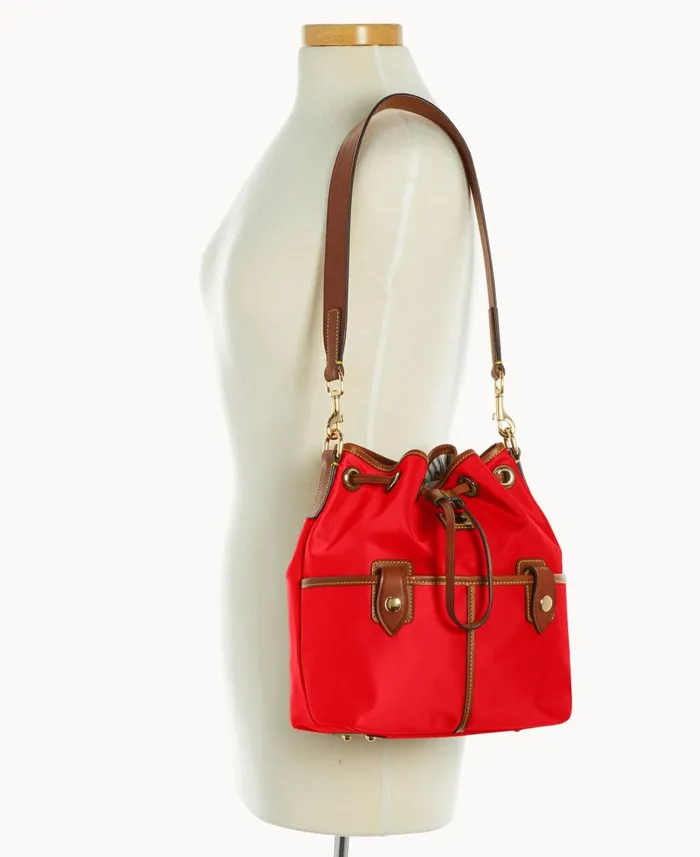 Dooney and Bourke Shoulder Bags Wayfarer Drawstring Red 8211 WomenMen