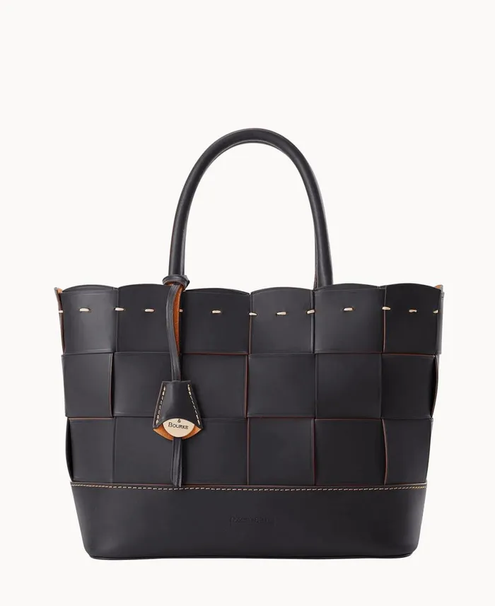 Dooney and Bourke Totes Alto Woven Shopper Black 8211 WomenMen