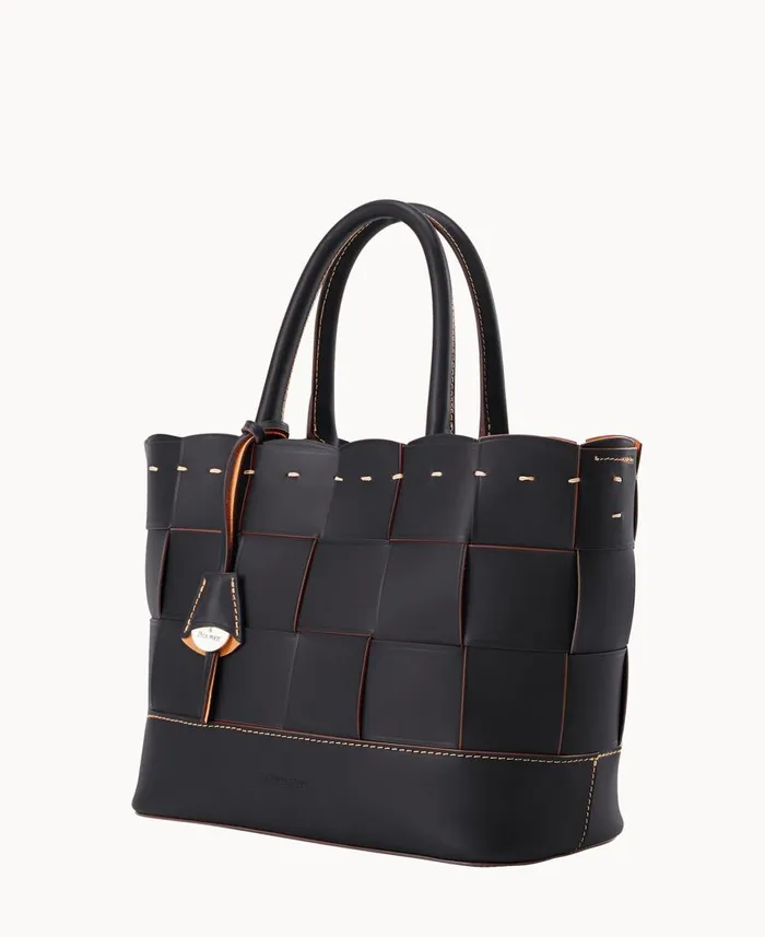 Dooney and Bourke Totes Alto Woven Shopper Black 8211 WomenMen