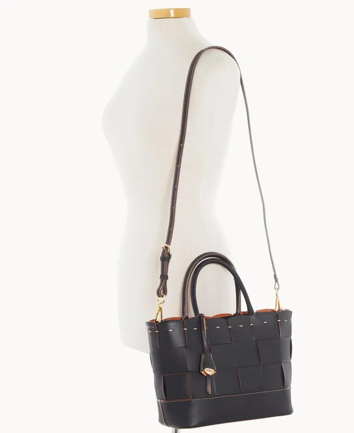 Dooney and Bourke Totes Alto Woven Shopper Black 8211 WomenMen