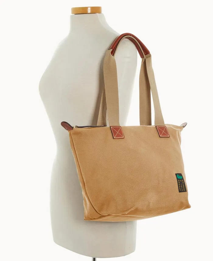 Dooney and Bourke Totes Canvas Carryall 28 Beige 8211 WomenMen