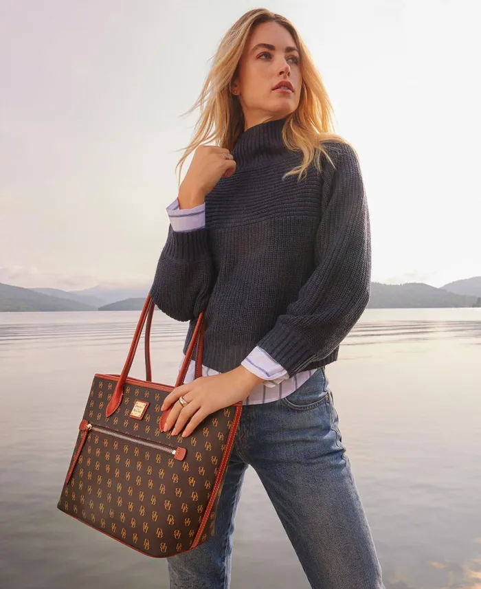 Dooney and Bourke Totes Gretta Tote Brown Tmoro 8211 WomenMen