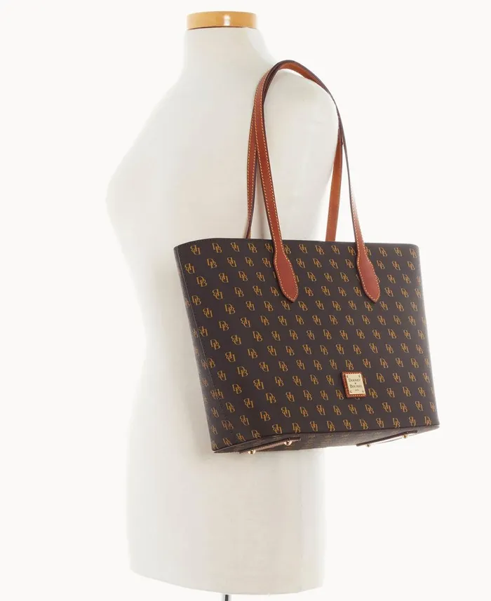 Dooney and Bourke Totes Gretta Tote Brown Tmoro 8211 WomenMen