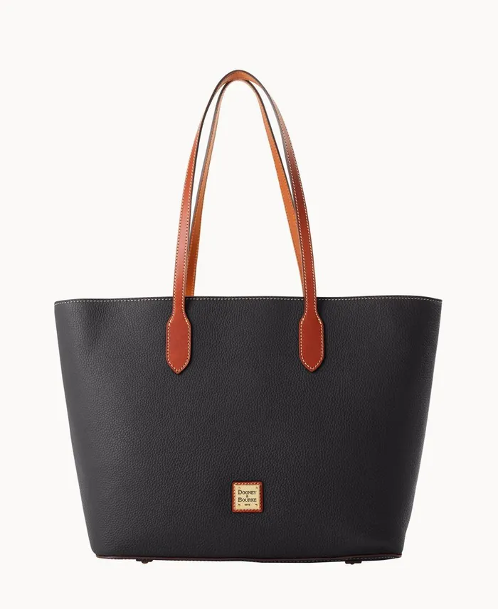 Dooney and Bourke Totes Pebble Grain Large Tote Black 8211 WomenMen
