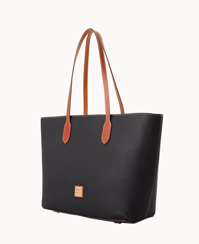 Dooney and Bourke Totes Pebble Grain Large Tote Black 8211 WomenMen