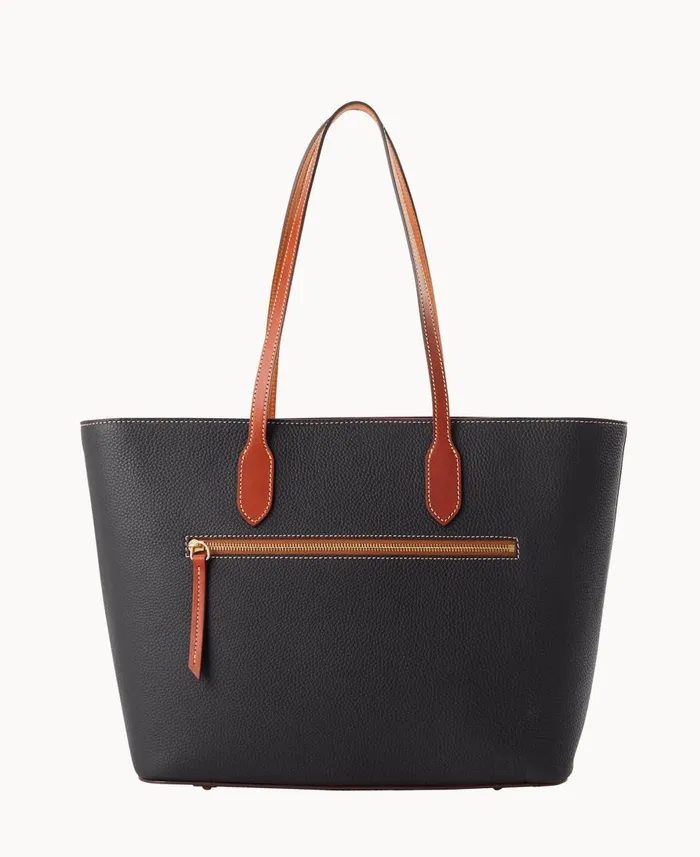 Dooney and Bourke Totes Pebble Grain Large Tote Black 8211 WomenMen