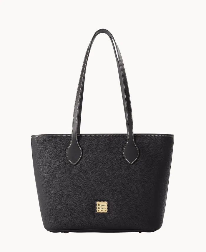 Dooney and Bourke Totes Pebble Grain Tote Black Black 8211 WomenMen