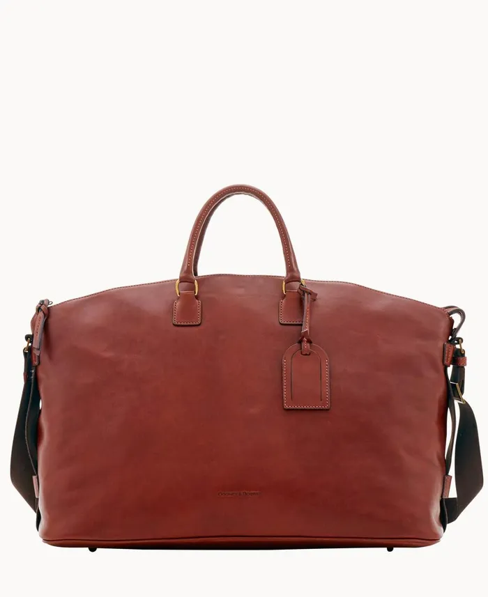 Dooney and Bourke Travel Florentine Weekender Chestnut 8211 WomenMen