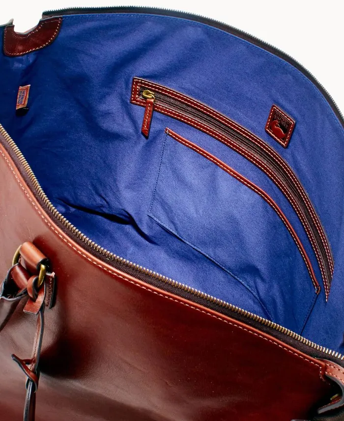 Dooney and Bourke Travel Florentine Weekender Chestnut 8211 WomenMen