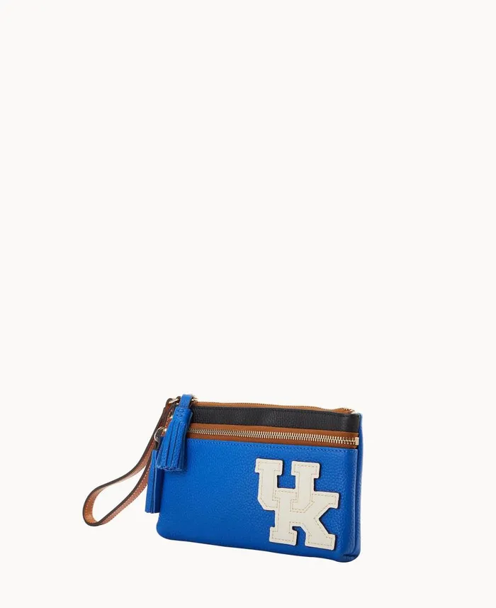 Dooney and Bourke Wallets Collegiate University Of Kentucky Double Zip Wristlet University Of Kentucky 8211 WomenMen