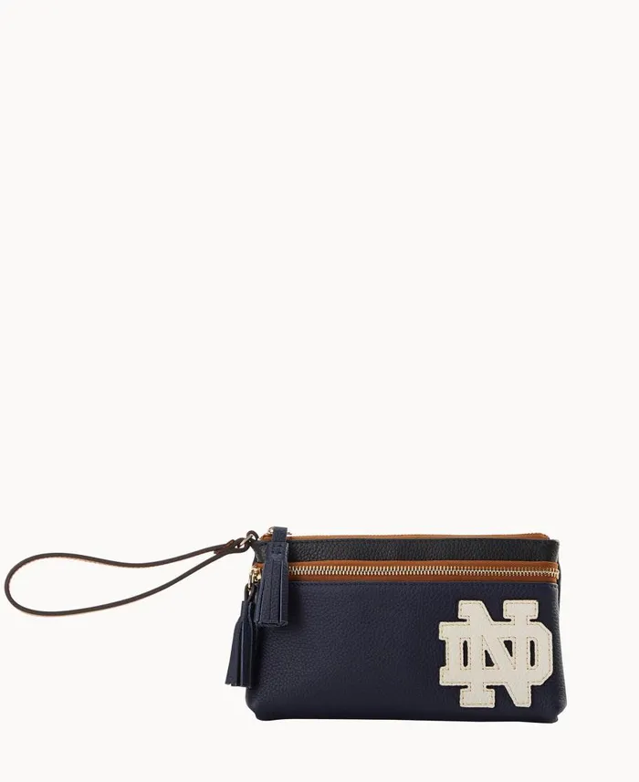 Dooney and Bourke Wallets Collegiate University Of Notre Dame Double Zip Wristlet University Of Notre Dame 8211 WomenMen Dooney and Bourke Wallets Collegiate University Of Notre Dame Double Zip Wristlet University Of Notre Dame 8211 WomenMen