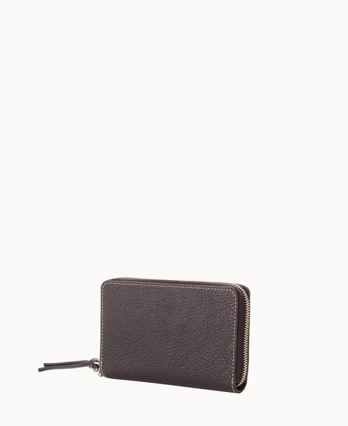Dooney and Bourke Wallets Henrys Zip Around Wristlet Brown Tmoro 8211 WomenMen Dooney and Bourke Wallets Henrys Zip Around Wristlet Brown Tmoro 8211 WomenMen