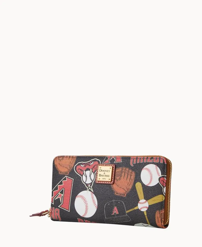 Dooney and Bourke Wallets MLB Diamondbacks Large Zip Around Wristlet Diamondbacks 8211 WomenMen Dooney and Bourke Wallets MLB Diamondbacks Large Zip Around Wristlet Diamondbacks 8211 WomenMen