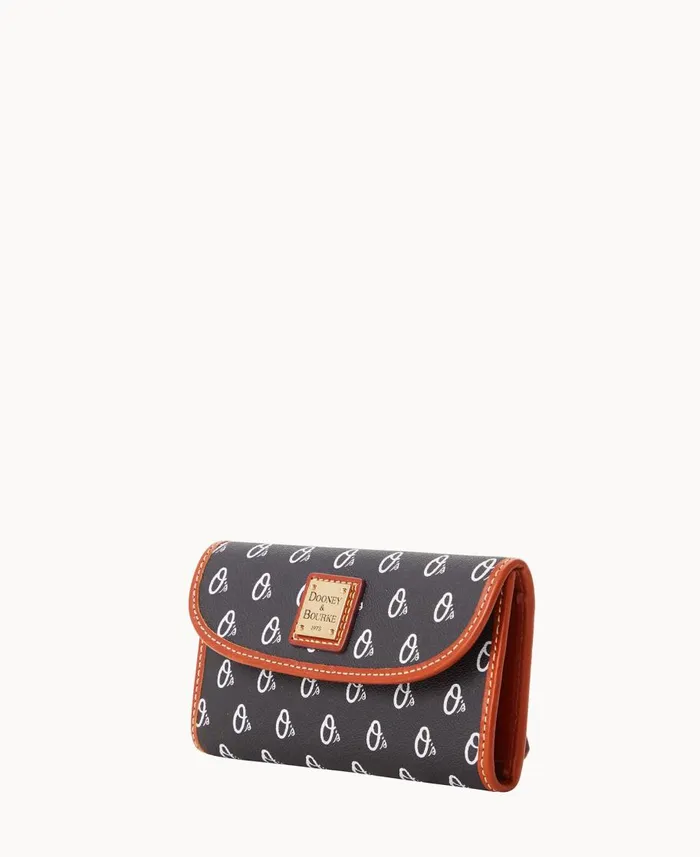 Dooney and Bourke Wallets MLB Orioles Continental Clutch Orioles 8211 WomenMen