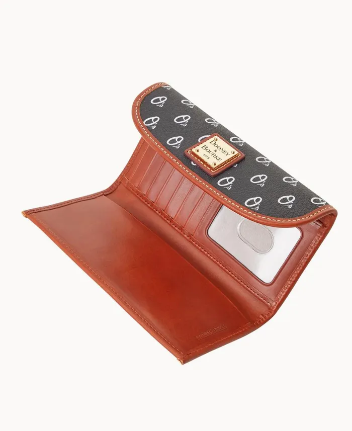 Dooney and Bourke Wallets MLB Orioles Continental Clutch Orioles 8211 WomenMen