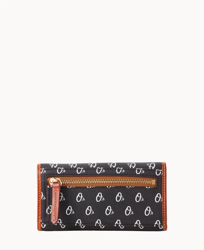 Dooney and Bourke Wallets MLB Orioles Continental Clutch Orioles 8211 WomenMen