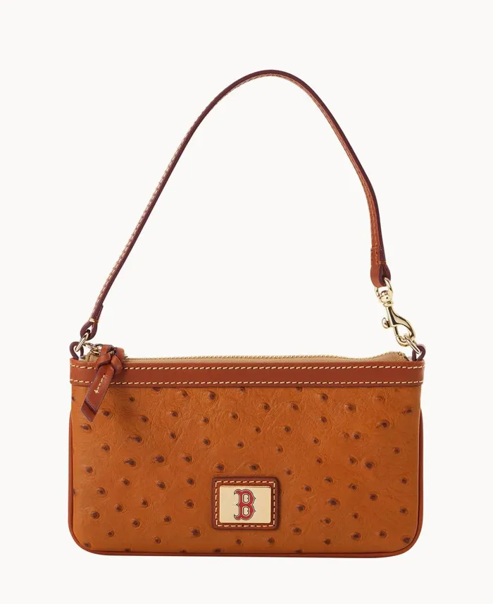 Dooney and Bourke Wallets MLB Red Sox Large Slim Wristlet Red Sox 8211 WomenMen