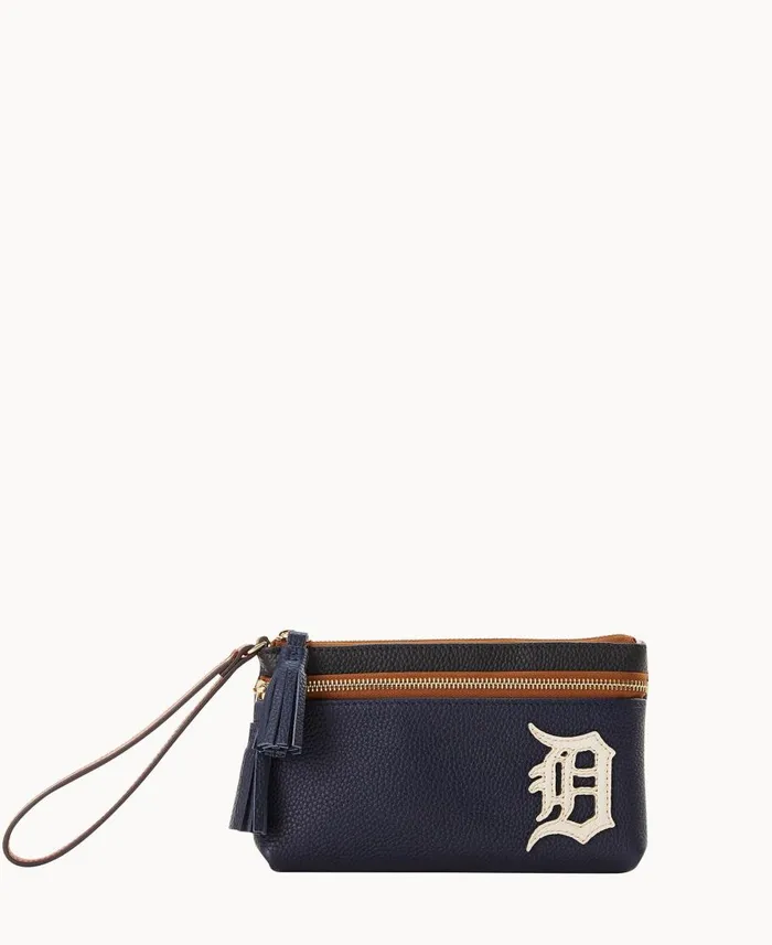 Dooney and Bourke Wallets MLB Tigers Double Zip Wristlet Tigers 8211 WomenMen Dooney and Bourke Wallets MLB Tigers Double Zip Wristlet Tigers 8211 WomenMen