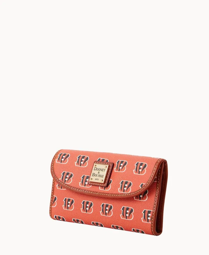 Dooney and Bourke Wallets NFL Bengals Continental Clutch Bengals 8211 WomenMen Dooney and Bourke Wallets NFL Bengals Continental Clutch Bengals 8211 WomenMen