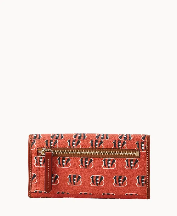 Dooney and Bourke Wallets NFL Bengals Continental Clutch Bengals 8211 WomenMen Dooney and Bourke Wallets NFL Bengals Continental Clutch Bengals 8211 WomenMen