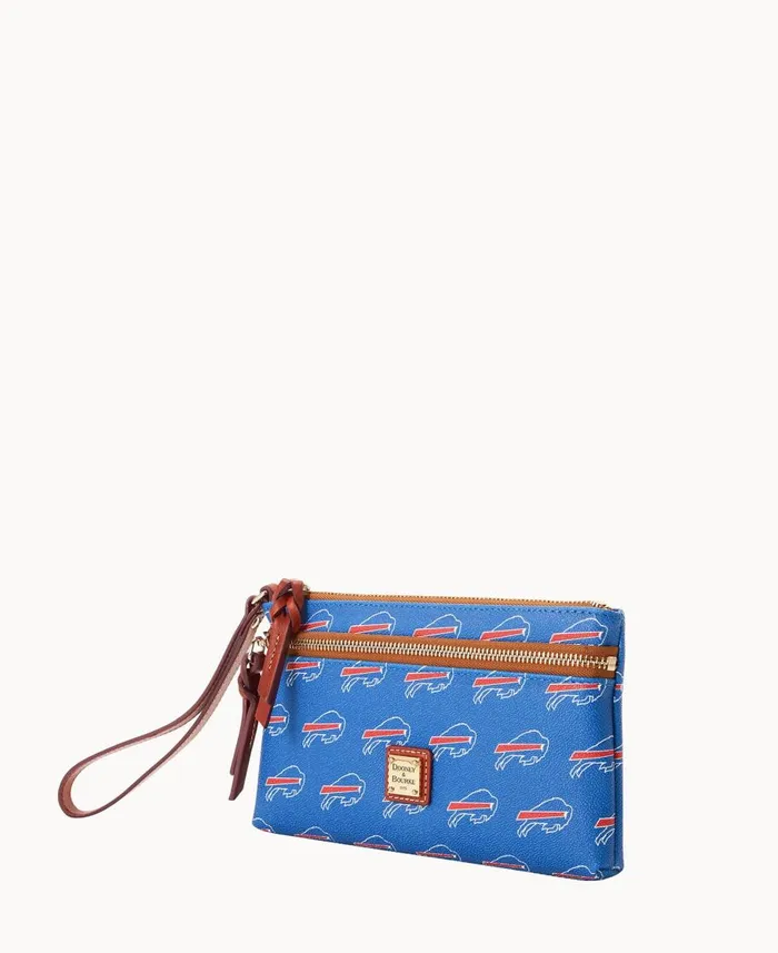 Dooney and Bourke Wallets NFL Bills Double Zip Wristlet Buffalo Bills 8211 WomenMen Dooney and Bourke Wallets NFL Bills Double Zip Wristlet Buffalo Bills 8211 WomenMen