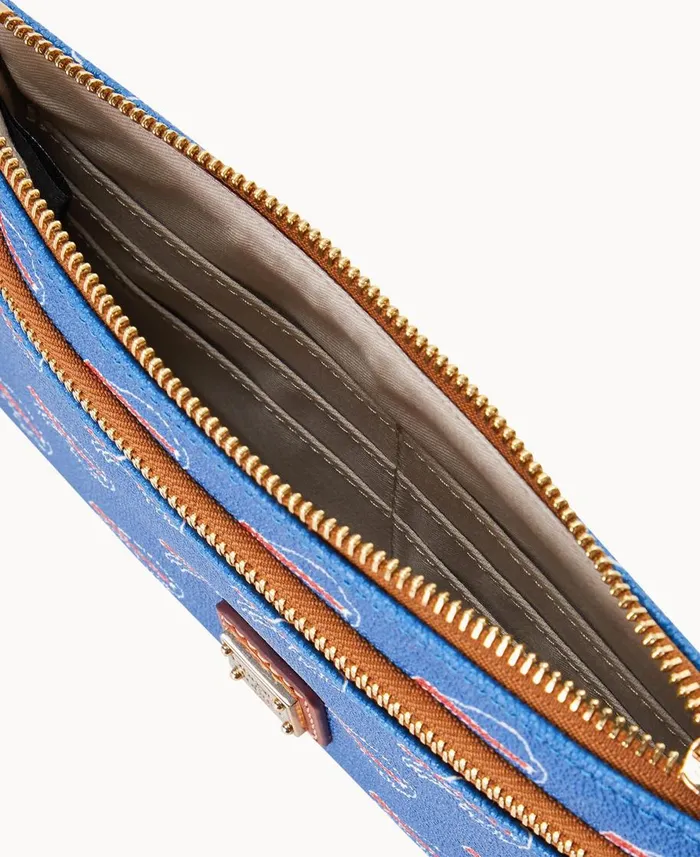 Dooney and Bourke Wallets NFL Bills Double Zip Wristlet Buffalo Bills 8211 WomenMen Dooney and Bourke Wallets NFL Bills Double Zip Wristlet Buffalo Bills 8211 WomenMen