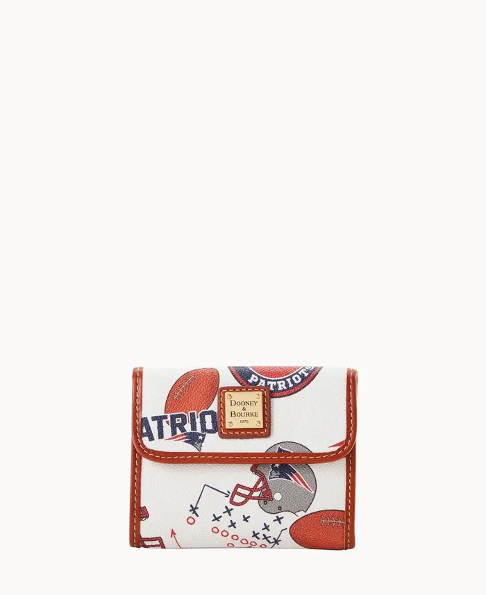 Dooney and Bourke Wallets NFL Patriots Flap Credit Card Wallet New England Patriots 8211 WomenMen Dooney and Bourke Wallets NFL Patriots Flap Credit Card Wallet New England Patriots 8211 WomenMen