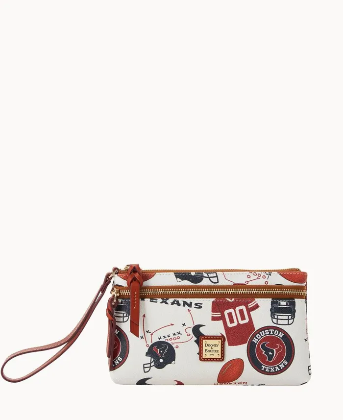 Dooney and Bourke Wallets NFL Texans Double Zip Wristlet Houston Texans 8211 WomenMen Dooney and Bourke Wallets NFL Texans Double Zip Wristlet Houston Texans 8211 WomenMen