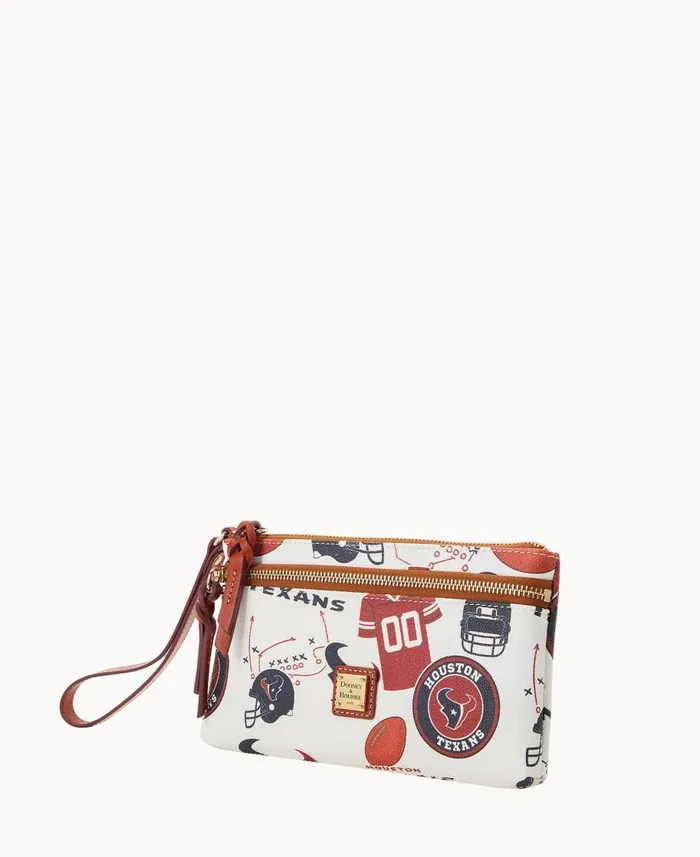 Dooney and Bourke Wallets NFL Texans Double Zip Wristlet Houston Texans 8211 WomenMen Dooney and Bourke Wallets NFL Texans Double Zip Wristlet Houston Texans 8211 WomenMen