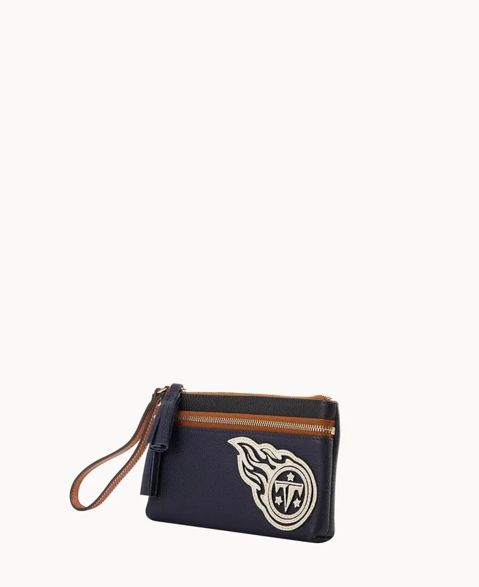 Dooney and Bourke Wallets NFL Titans Double Zip Wristlet Titans 8211 WomenMen Dooney and Bourke Wallets NFL Titans Double Zip Wristlet Titans 8211 WomenMen