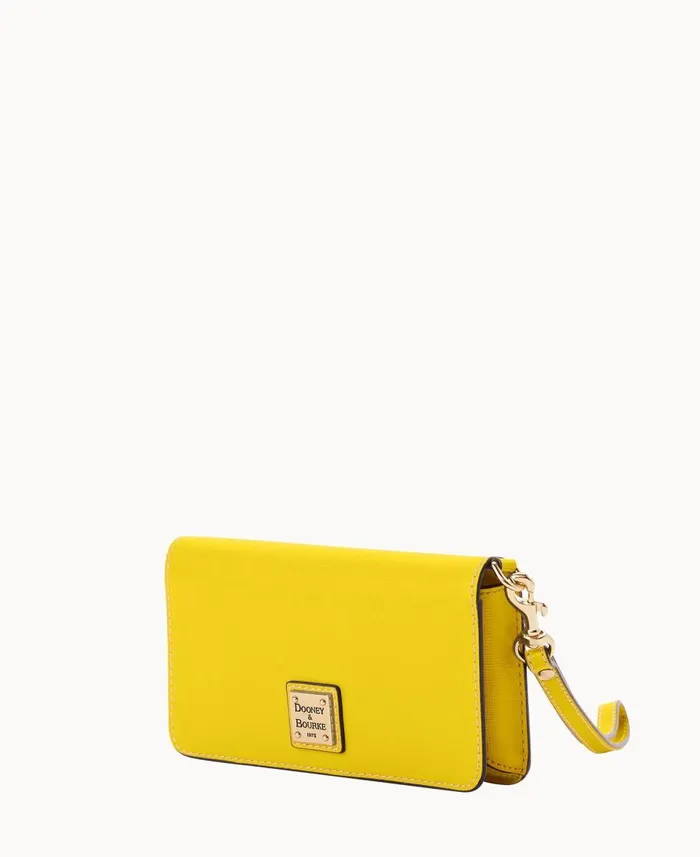 Dooney and Bourke Wallets Saffiano Fey Phone Wristlet Forsythia 8211 WomenMen Dooney and Bourke Wallets Saffiano Fey Phone Wristlet Forsythia 8211 WomenMen