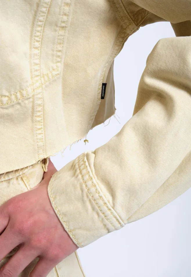 Dr Denim Outerwear Women Sandi Jacket 8211 Buff Yellow Buff Yellow