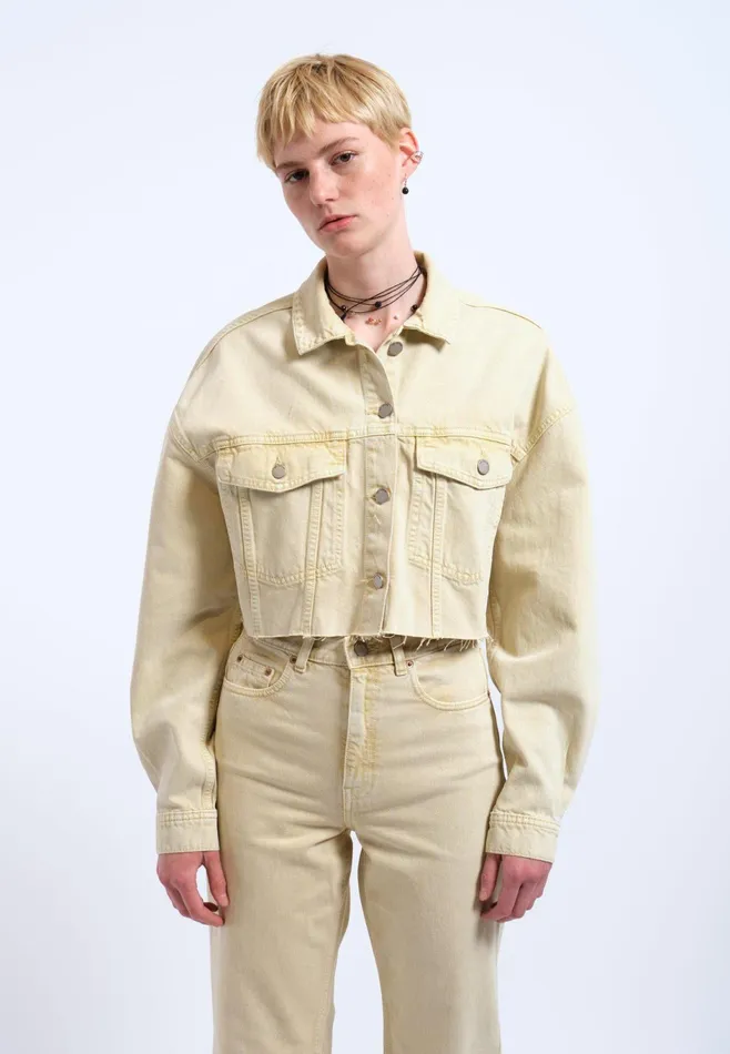 Dr Denim Outerwear Women Sandi Jacket 8211 Buff Yellow Buff Yellow