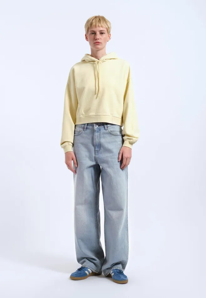 Dr Denim Sweatshirts and Hoodies Women Ethel Hoodie 8211 Washed Light Yellow Washed Light Yellow