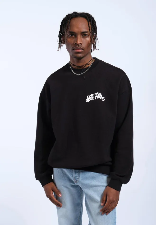 Dr Denim Sweatshirts and Hoodies Women Kenan Sweatshirt 8211 Black Times Curve Black Times Curve