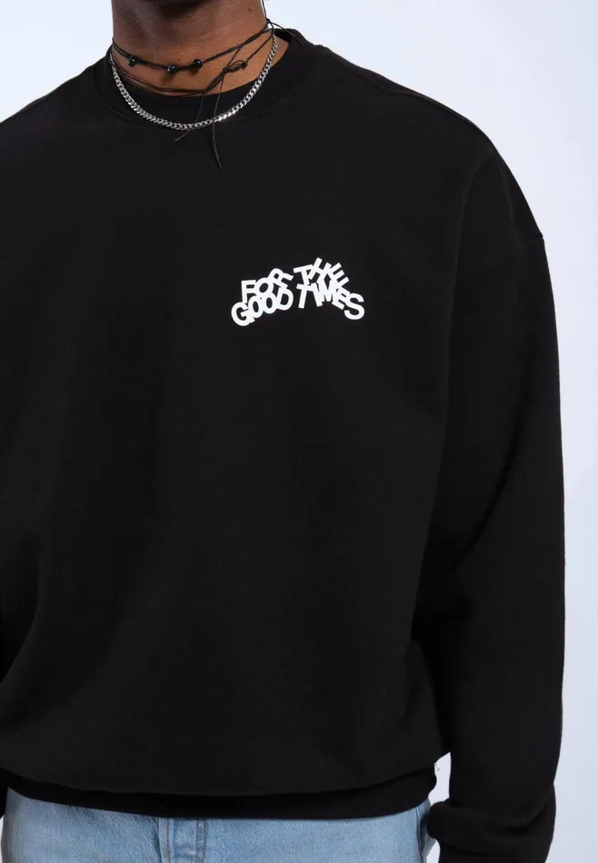 Dr Denim Sweatshirts and Hoodies Women Kenan Sweatshirt 8211 Black Times Curve Black Times Curve