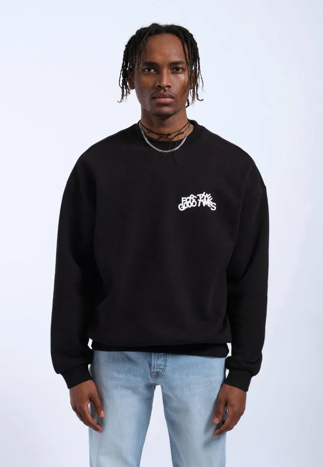 Dr Denim Sweatshirts and Hoodies Women Kenan Sweatshirt 8211 Black Times Curve Black Times Curve