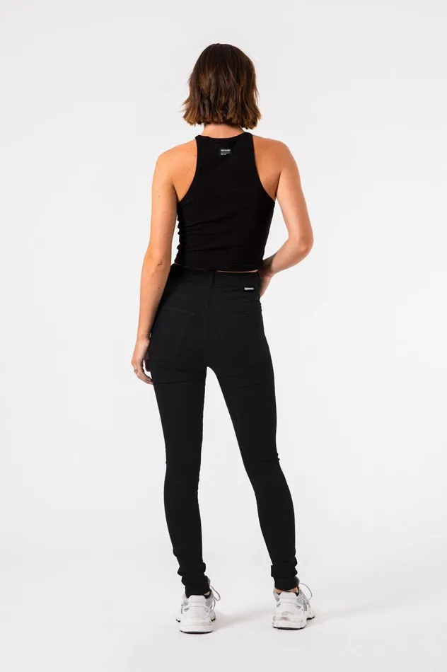 Dr Denim TallPetitePlus Women MOXY PETITE 8211 BLACK Black