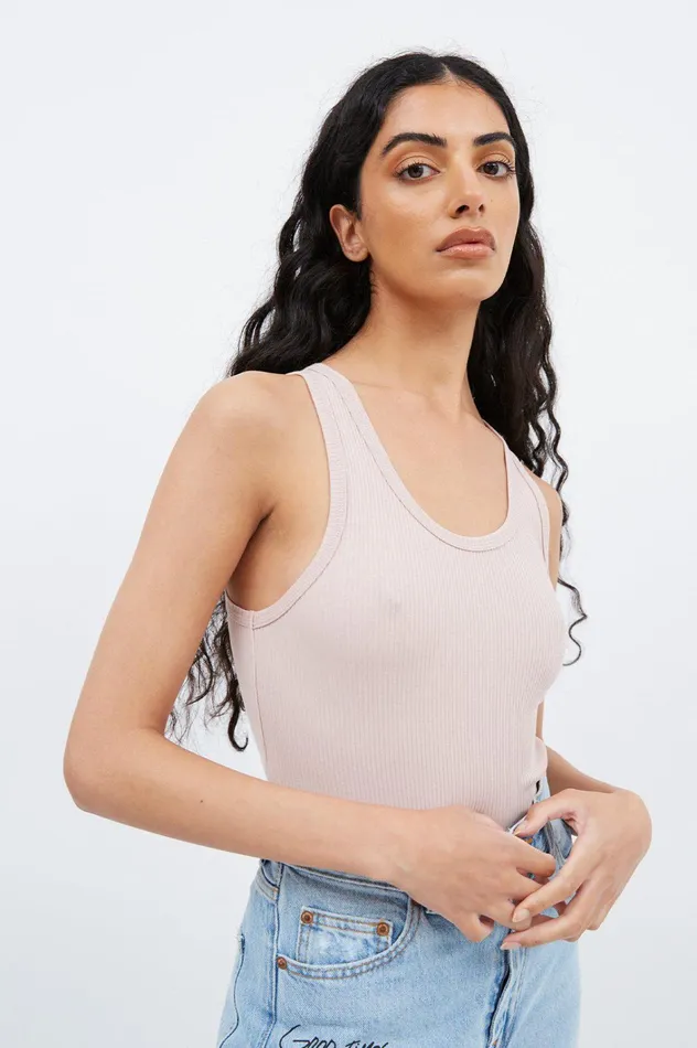 Dr Denim Tees and Tanks Women Demi Tank Top 8211 Shadow Pink Shadow Pink