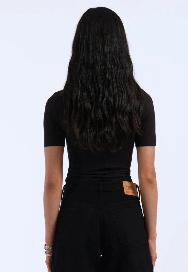 Dr Denim Tees and Tanks Women Inez Top 8211 Black Black