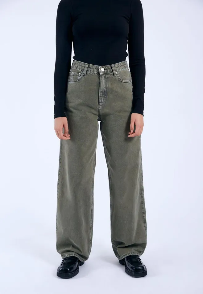 Dr Denim Wide Women Donna 8211 Washed Olive Washed Olive