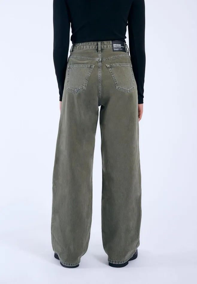 Dr Denim Wide Women Donna 8211 Washed Olive Washed Olive