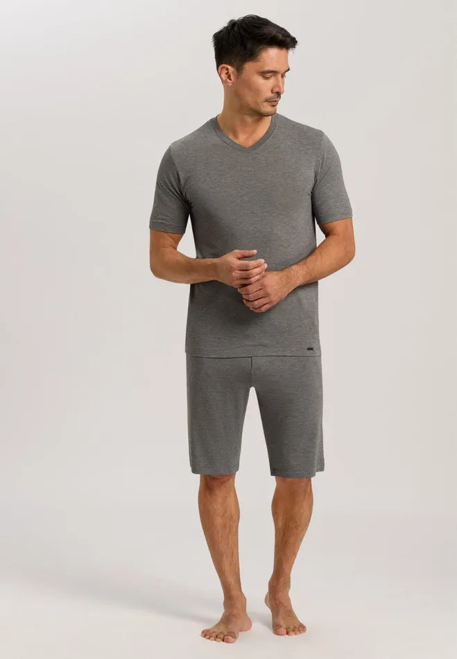 Drawstring Shorts Stone Melange Men HANRO Bottoms