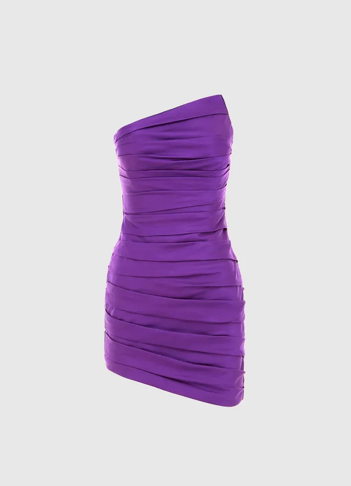 Dresses and Jumpsuits LEO LIN Women Ashley Asymmetric Mini Dress 8211 Eminence