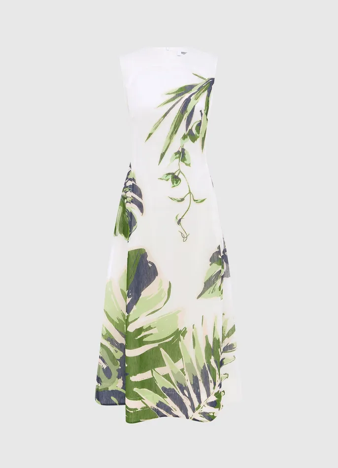 Dresses and Jumpsuits LEO LIN Women Cleo Sleeveless Midi Dress 8211 Botanica Print