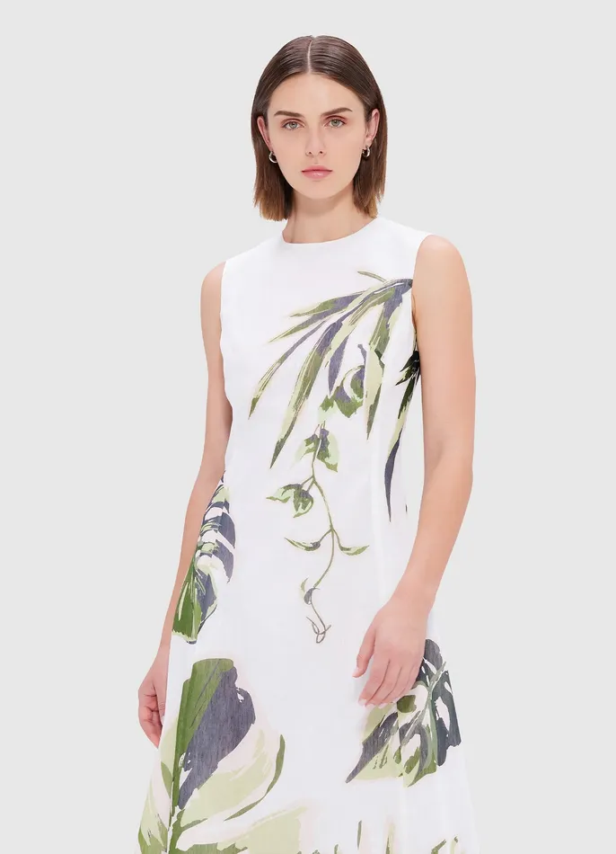 Dresses and Jumpsuits LEO LIN Women Cleo Sleeveless Midi Dress 8211 Botanica Print