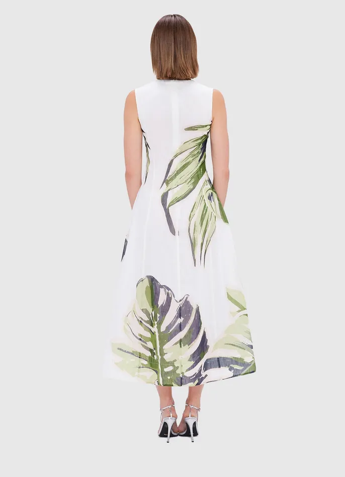 Dresses and Jumpsuits LEO LIN Women Cleo Sleeveless Midi Dress 8211 Botanica Print