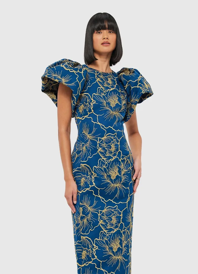Dresses and Jumpsuits LEO LIN Women Lucinda Maxi Dress 8211 Marine Blue
